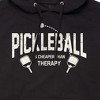 Men's - Instant Message - Pickleball Cheaper Than Therapy Graphic Fleece Pullover Hoodie - 2 of 4