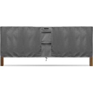 KHOMO GEAR Waterproof Square Table Cover – Heavy-Duty Outdoor Furniture Protector in Grey – Fits Patio Coffee Small Square Tables - 60x25x33 - 1 of 1
