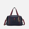 MKF Collection Opal Vegan Leather Lightweight Satchel Bag by Mia K- Navy Red - 2 of 4