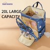 acxily Stylish Upgrade Diaper Bag, Multifunction Backpack, Travel BackPack Maternity Baby Changing Bags 20L Large Capacity - 3 of 4