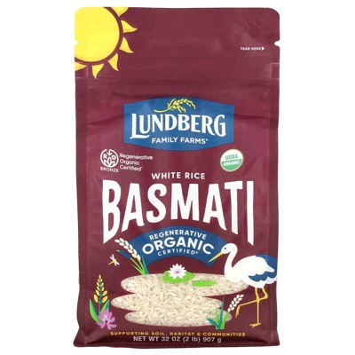 Lundberg, Organic White Rice, Basmati, 32 oz