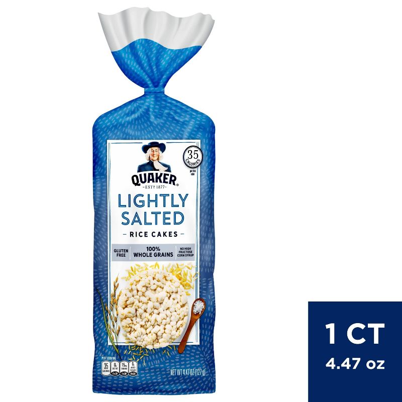 Quaker Lightly Salted Gluten Free Rice Cakes - 4.47oz, 1 of 6