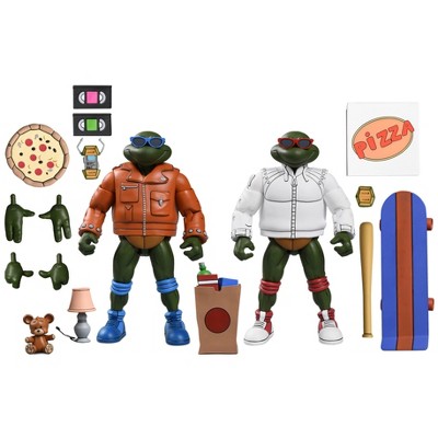 NECA Teenage Ninja Mutant Turtles Punk Leonardo and Punk Raphael Action Figures - 2pk