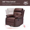 Kumasinova Small Rocker Recliner Chair for Adults,360° Swivel Recliner with Adjustable Backrest,Single Sofa for Living Room,Bedroom,Apartment - 4 of 4