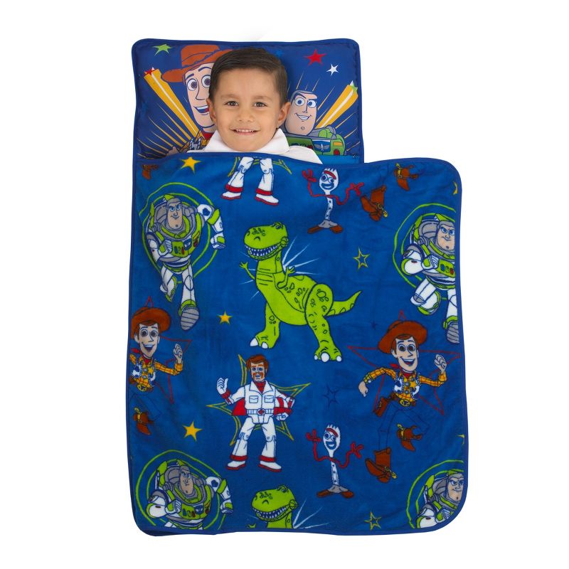 Disney Toy Story Blue and Green Toddler Nap Mat, 2 of 5