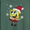 Women's - SpongeBob SquarePants - Dear Santa Lightweight French Terry Wide Neck Long Sleeve Shirt - 2 of 4