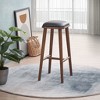 NicBex Mid-Century Modern Dining Chair/Bar Stool with Foam Cushion Linen Upholstery for Room Setting - 3 of 4