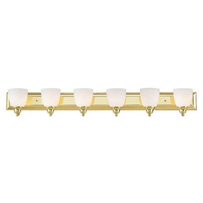Livex Lighting Springfield 6 - Light Vanity in  Polished Brass