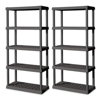 MQ Eclypse 5-Drawer Plastic Storage Unit with Clear Drawers in Black (2  Pack), 1 - Kroger
