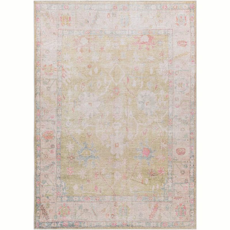 Mark & Day Goodell Washable Woven Indoor Area Rugs Sage, 1 of 9