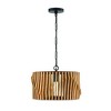 Capital Lighting Archer 1 - Light Semi-Flush Mount in  Light Wood/Matte Black - 2 of 4