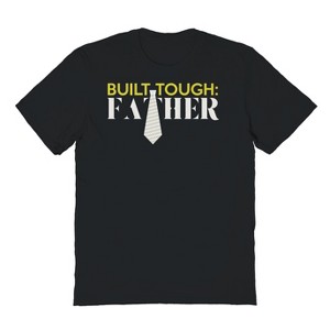Rerun Island Men's Built Tough Father Short Sleeve Graphic Cotton T-Shirt - 1 of 3