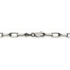 Black Bow Jewelry Mens 4.8mm Sterling Silver Antiqued Oval Cable Chain Necklace - 4 of 4