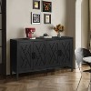 TIRAMISUBEST Buffet Cabinet with Hand-Burned Detailing - 4 of 4