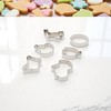 Unique Bargains Cookie Mould Cutter 5 Pcs Easter Cookie Mould Set Dishwasher Safe Stainless Steel Silver Tone 1 Set - 2 of 4
