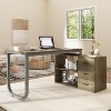 Famapy L - shaped Computer Desk: Contemporary, Functional & Space - Saving - 2 of 4