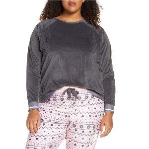 P.J. Salvage Womens Solid Pajama Sweatshirt Top - 1 of 1