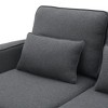 NicBex 114" Modern Cloud Couch with Charging Console,Sleeper Sofa with 2 Cup Holders & USB Ports,Linen Sofas for Living Room,Apartment - 4 of 4