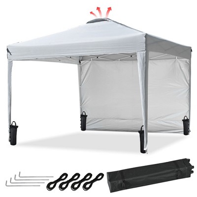 InstaHibit 10x10x8.7 Ft Pop Up Canopy with Sidewall & Bag