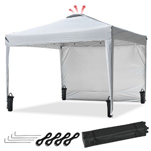 InstaHibit 10x10x8.7 Ft Pop Up Canopy with Sidewall & Bag - 1 of 4