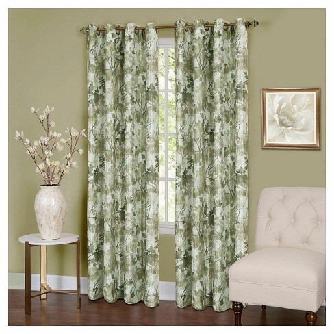 August Grove® Eaman Floral Cotton Blend 100'' W Window Valance in & Reviews