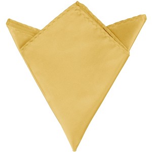 Elerevyo Men Foldable Satin Shiny Solid Color Pocket Squares - 1 of 4
