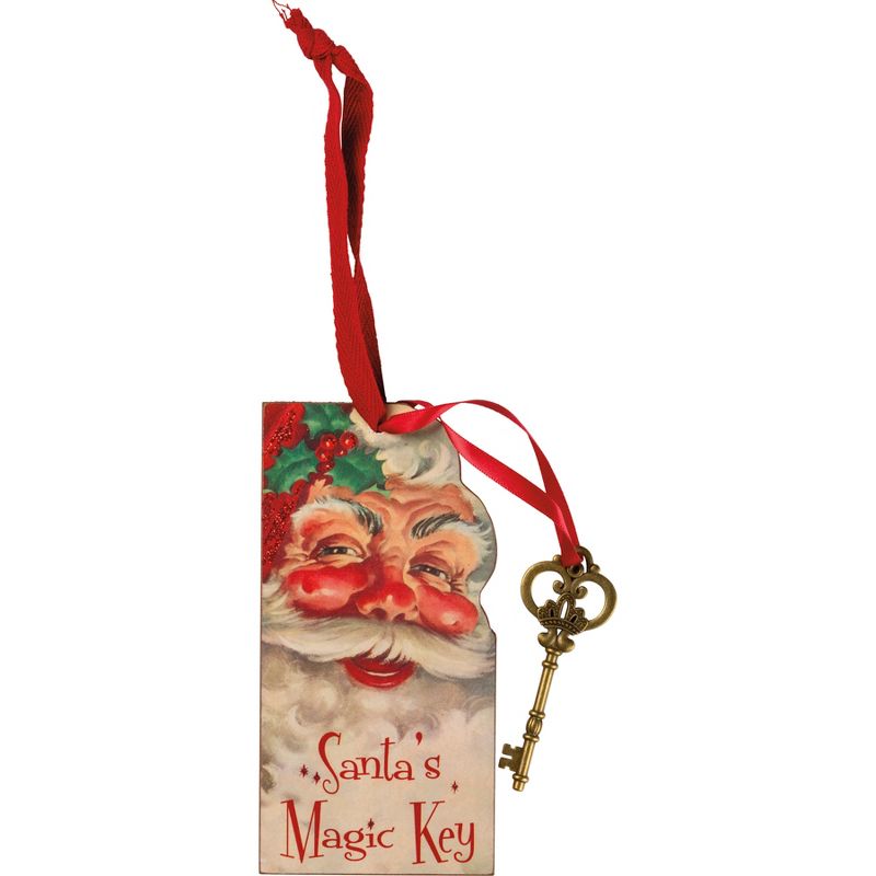 Primitives by Kathy Santa's Magic Key Vintage Ornament, 3 of 5