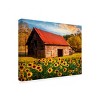 "Red Roof On A Country Lane" Outdoor Canvas - 2 of 4