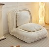 Vynxaria White Human Dog Bed Lazy Sofa Couch 5 Adjustable Positionsuit to put in bedroom - 3 of 4