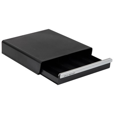 Black High Impact Polystyrene Coffee Pod Drawer for 35 Capsules