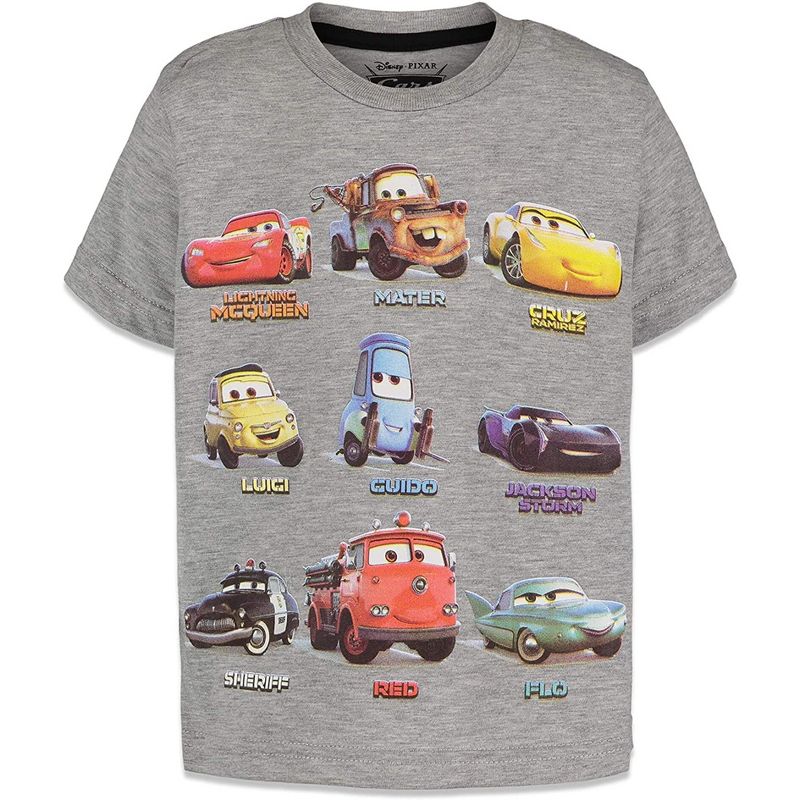 Disney Pixar Cars Lightning McQueen 3 Pack Graphic T-Shirts Little Kid, 5 of 10