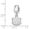 Black Bow Jewelry Sterling Silver Auburn Tigers NCAA Bead Charm - 3 of 4