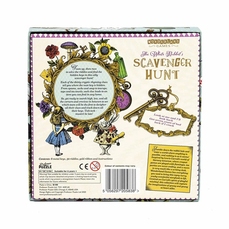 Professor Puzzle USA, Inc. Alice In Wonderland White Rabbits Scavenger Hunt, 3 of 4