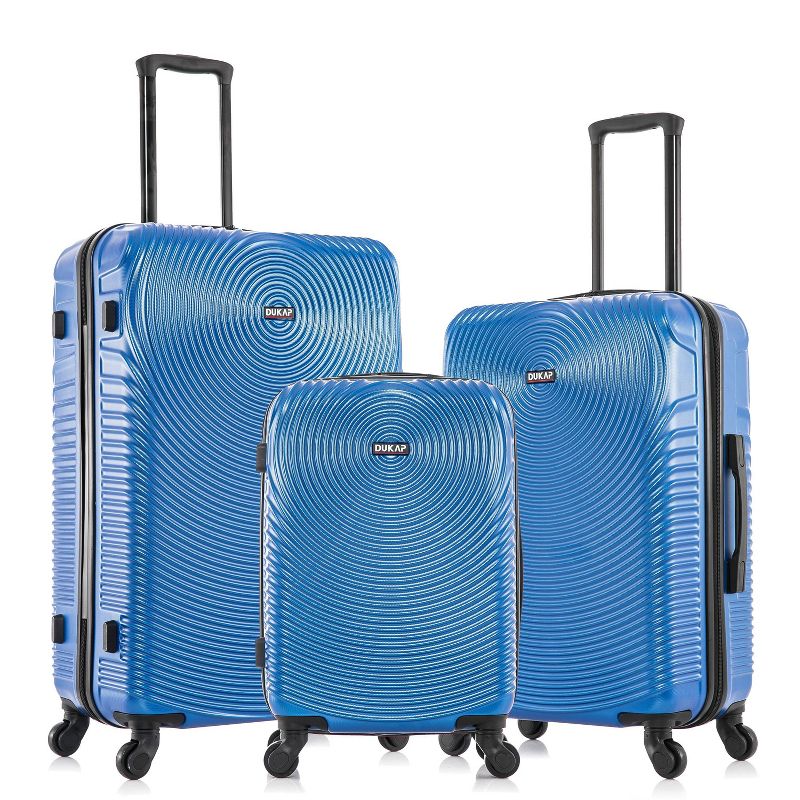 DUKAP Inception Lightweight Hardside Checked Spinner Luggage Set 3pc, 1 of 9