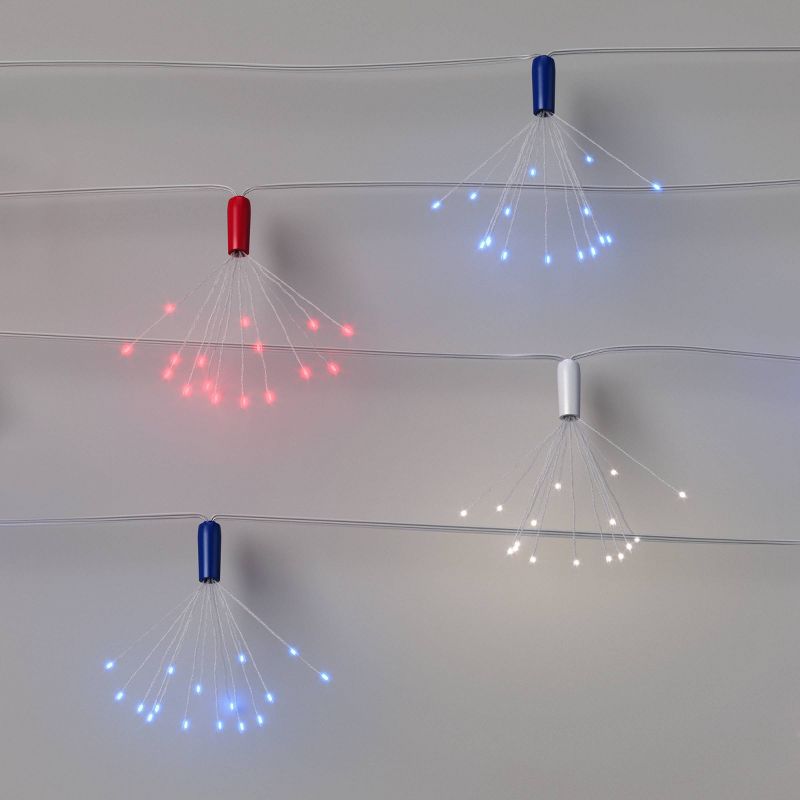 10ct LED Indoor Outdoor Starburst String Lights Red White Blue - Sun Squad&#8482;, 2 of 4