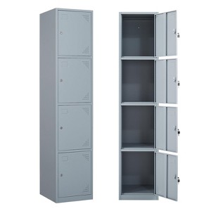 Mlezan 71" Metal Locker: Steel Storage for Bedroom, Gym, School, Office, or Garage.Ideal for Employee or Personal Use. - 1 of 4