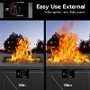 ZAFRO 28" Fire Pit Table, 40000 BTU Propane Fire Pit Table with Lid,Rain Cover and 3 Pounds Lava Stones for Outdoor Backyard, Courtyard - 4 of 4