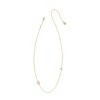 Kendra Scott 14K Gold Over Brass Mini "D" Initial Pendant Necklace - Gold - 2 of 3