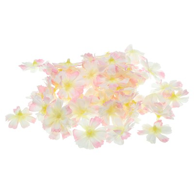 Unique Bargains Silk Realistic Shape Handmade Long-lasting Artificial Flowers 50 Pcs