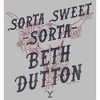 Men's Yellowstone Sorta Sweet Sorta Beth Dutton Cow Skull T-Shirt - 2 of 4
