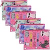 Paper Junkie 6-Pack Canvas Fantasy Multipurpose Pencil Pouch Travel Makeup Case with Zipper, 9.5 x 7.5 in - 2 of 4