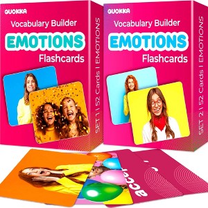 QUOKKA Flash Cards for Toddlers - Speech Therapy Toys - Vocabulary Builder for Kids - 1 of 4