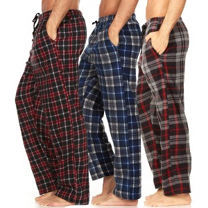 DARESAY Mens 3 Pack Pajama Pants for Men, Microfleece Pajama Pants, Men's Pajamas, Sleep pants with Pockets, Sizes Up to 3X - 1 of 4