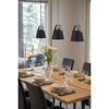 Z-Studio 1-Light Mini Pendant - Matte Black & Brushed Nickel, Dimmable, 100W, 8"x9.5" - 3 of 4