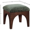 Meridian Furniture,Lawson Chenille Fabric Upholstered Ottoman - 4 of 4