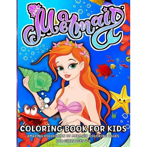 Download Mermaid Coloring Book Large Print By Emil Rana O Neil Paperback Target