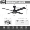 VACZON Modern Smart LED Ceiling Fan with Remote and Lights - 3 of 4