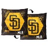 MLB San Diego Padres Firm Density Connector Velvet Reverse Pillow - 3 of 3