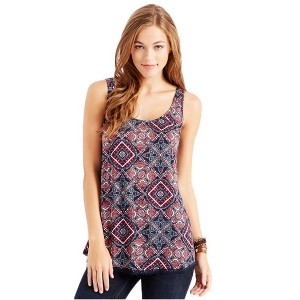 Aeropostale Womens Boho Tile Tunic Tank Top - 1 of 3