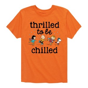 Boys' - Peanuts - Snoopy and Friends Thrilled To Be Chilled Short Sleeve Graphic T-Shirt - 1 of 4